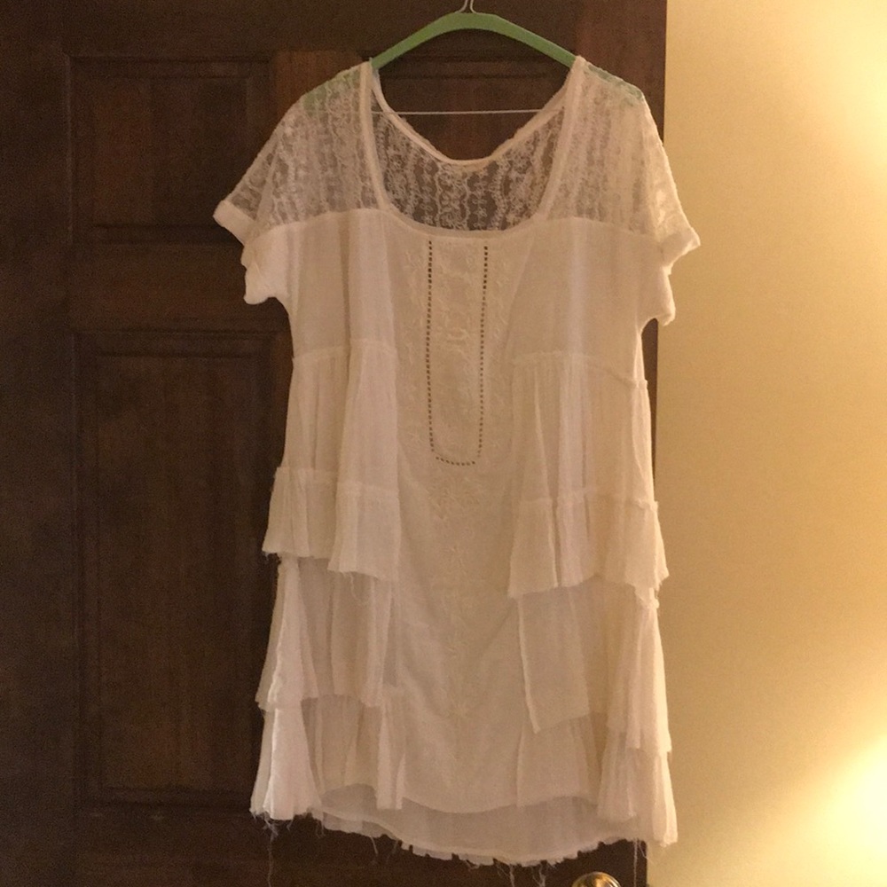Free people white lace dress